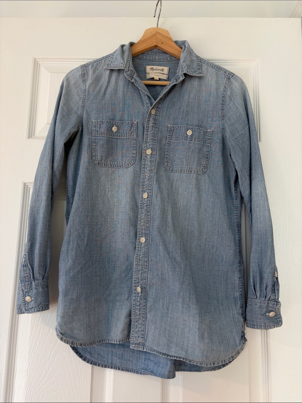 Madewell Light Blue Denim Button-Up Shirt